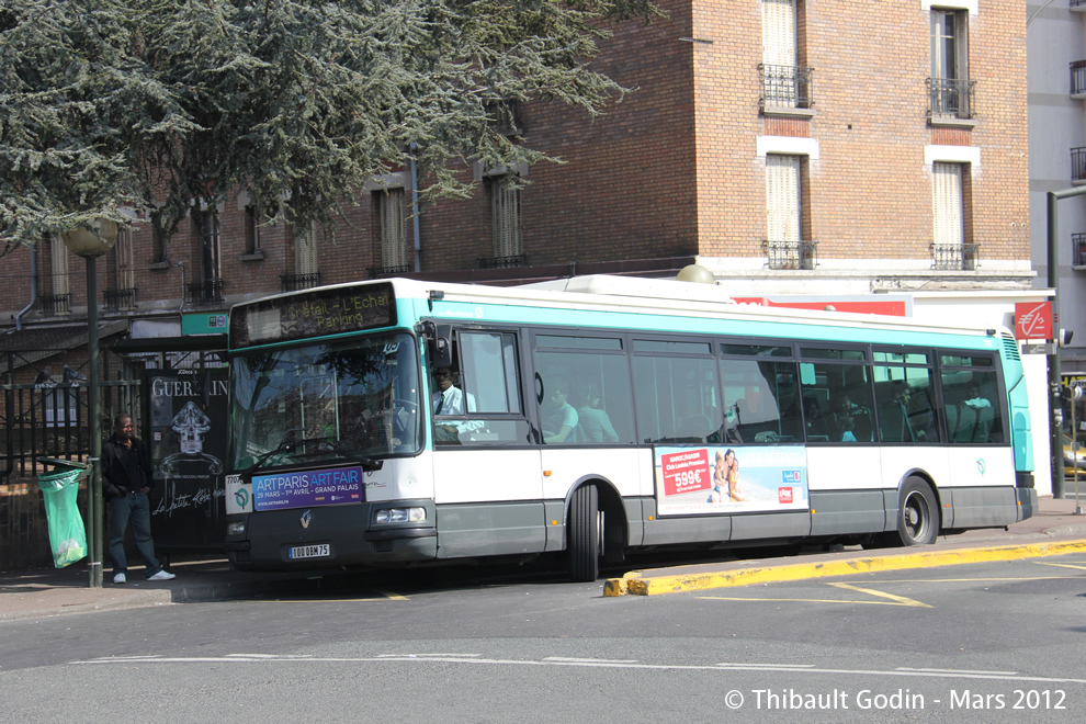 Bus 7707 (100 QBM 75) sur la ligne 172 (RATP) à Bourg-la-Reine