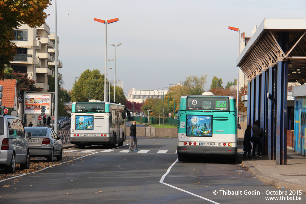 Bus 5219 (BR-474-MD) sur la ligne 177 (RATP) à Asnières-sur-Seine