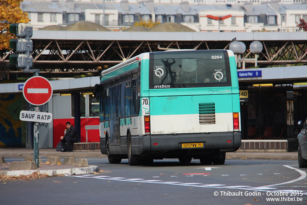 Bus 8264 (520 PWW 75) sur la ligne 177 (RATP) à Asnières-sur-Seine