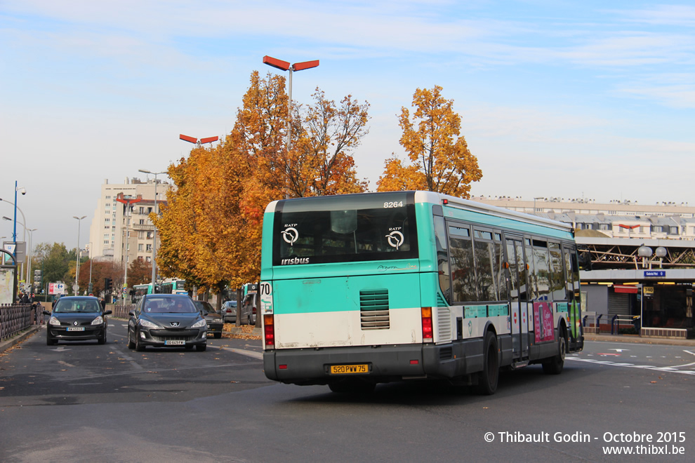 Bus 8264 (520 PWW 75) sur la ligne 177 (RATP) à Asnières-sur-Seine