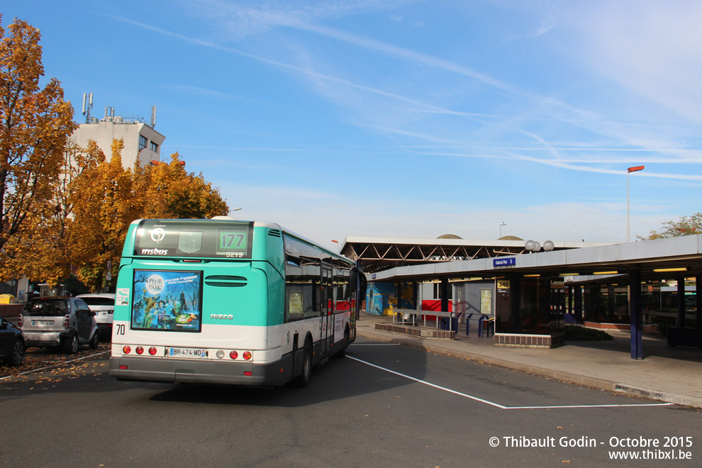 Bus 5219 (BR-474-MD) sur la ligne 177 (RATP) à Asnières-sur-Seine