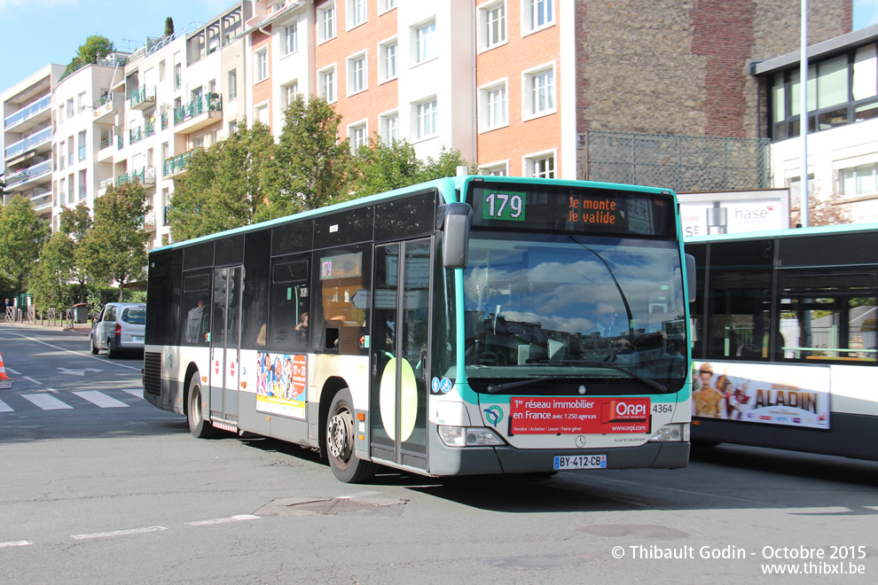 Bus 4364 (BY-412-CB) sur la ligne 179 (RATP) à Châtenay-Malabry