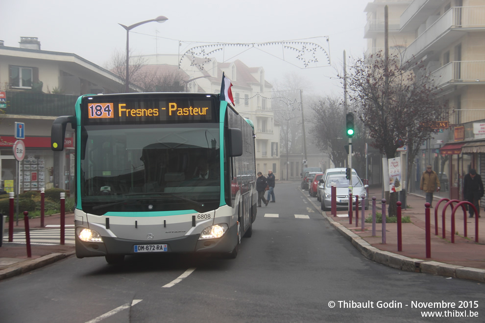 Bus 6808 (DM-672-RA) sur la ligne 184 (RATP) à L'Haÿ-les-Roses