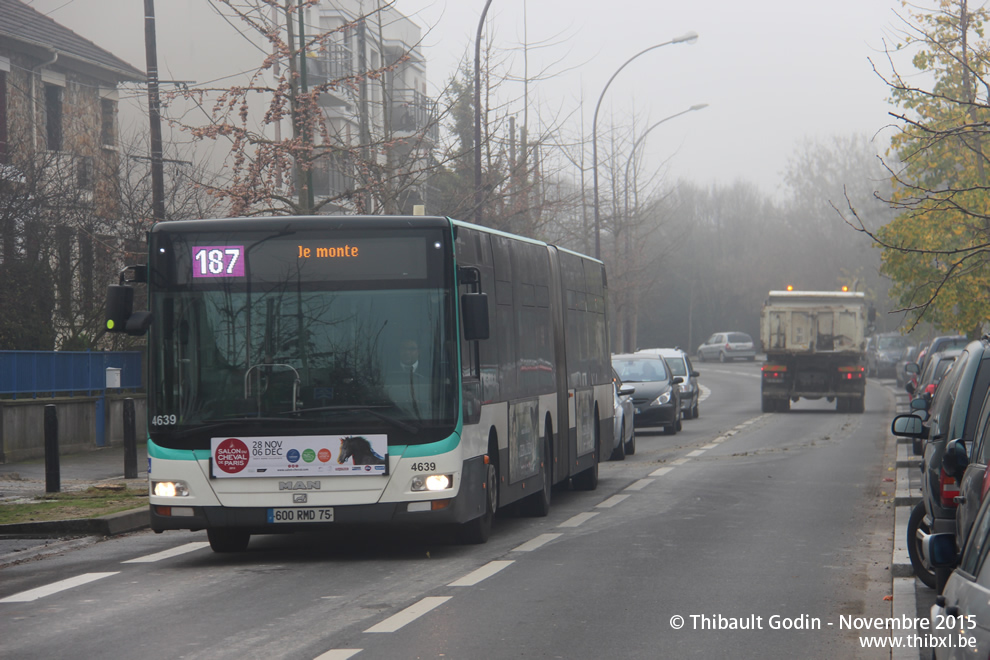 Bus 4639 (600 RMD 75) sur la ligne 187 (RATP) à L'Haÿ-les-Roses