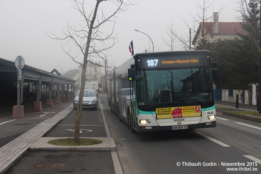 Bus 4640 (404 RLP 75) sur la ligne 187 (RATP) à L'Haÿ-les-Roses