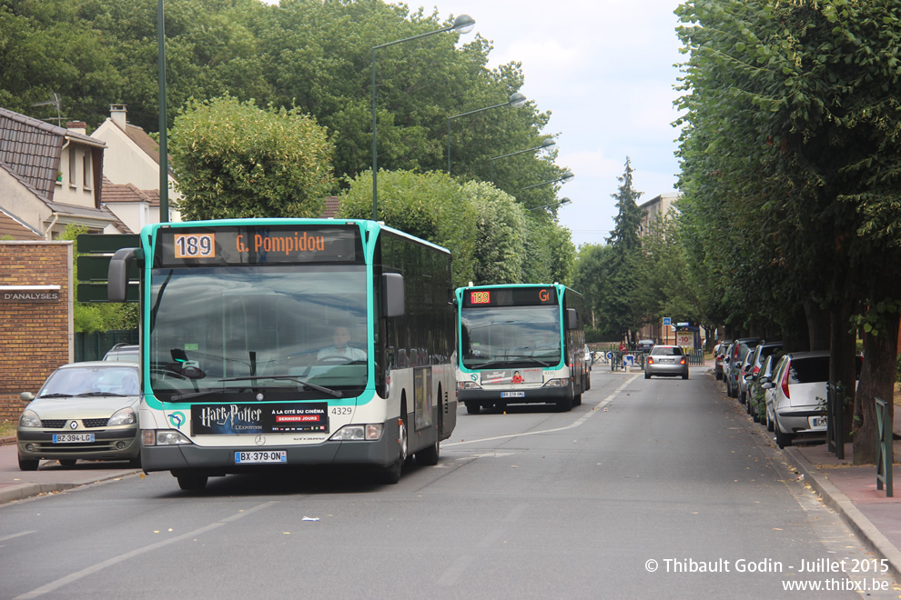 Bus 4329 (BX-379-QN) sur la ligne 189 (RATP) à Clamart