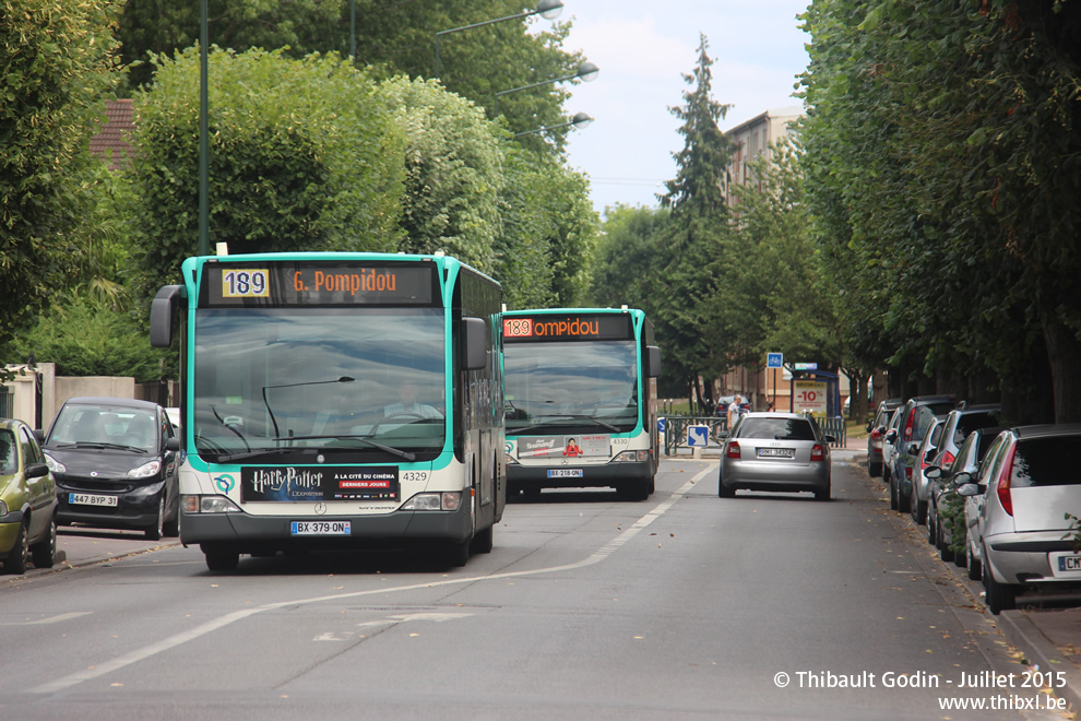Bus 4329 (BX-379-QN) sur la ligne 189 (RATP) à Clamart