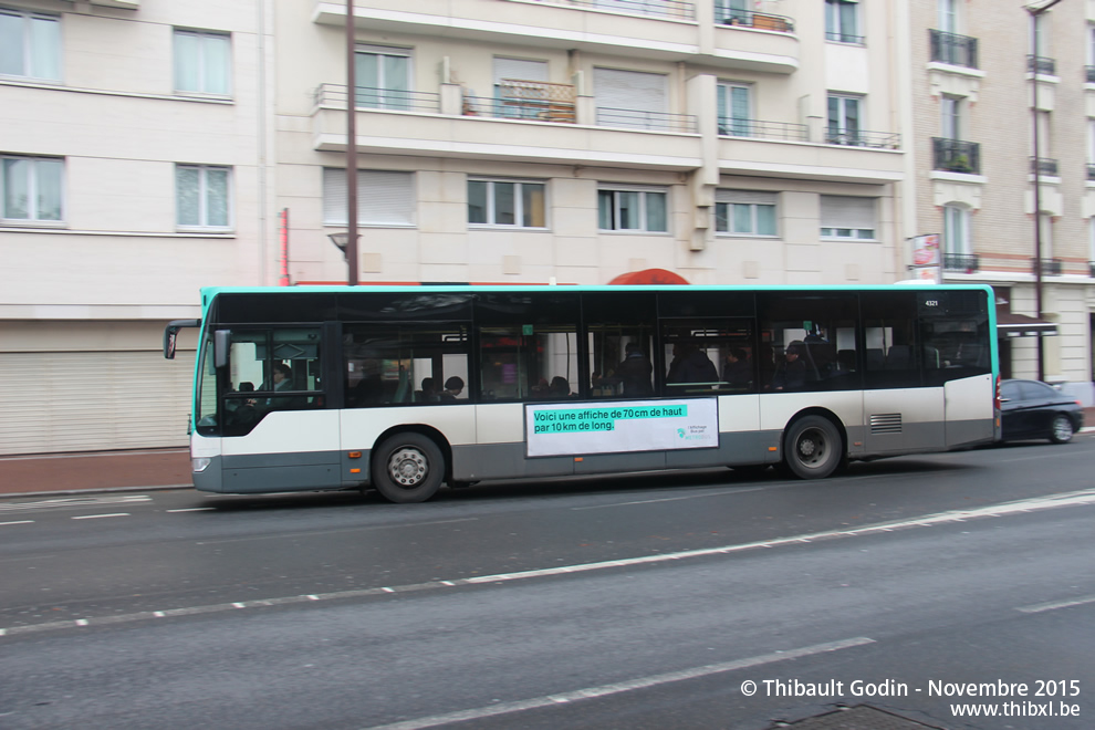 Bus 4321 (BV-772-DD) sur la ligne 189 (RATP) à Issy-les-Moulineaux