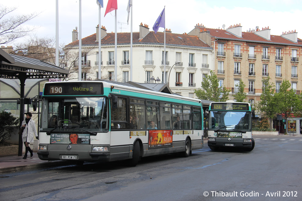 Bus 2665 (301 PSW 75) sur la ligne 190 (RATP) à Issy-les-Moulineaux
