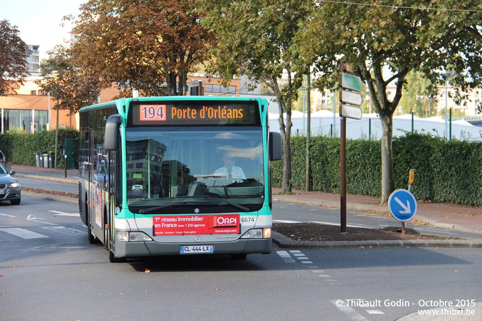 Bus 6674 (CL-444-LX) sur la ligne 194 (RATP) à Châtenay-Malabry