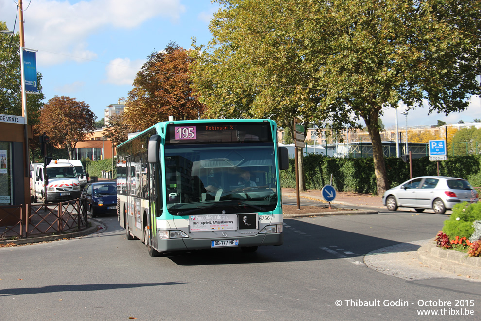 Bus 6756 (DB-777-NF) sur la ligne 195 (RATP) à Châtenay-Malabry