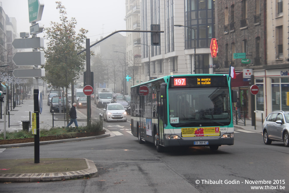 Bus 6630 (CG-368-BZ) sur la ligne 197 (RATP) à Bourg-la-Reine
