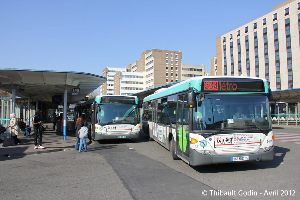 Bus 9417 (966 RKC 75) sur la ligne 234 (RATP) à Bobigny