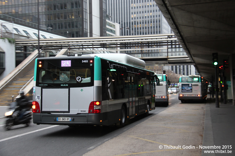 Bus 5465 (DX-043-BY) sur la ligne 24 (RATP) à Gare de Lyon (Paris)