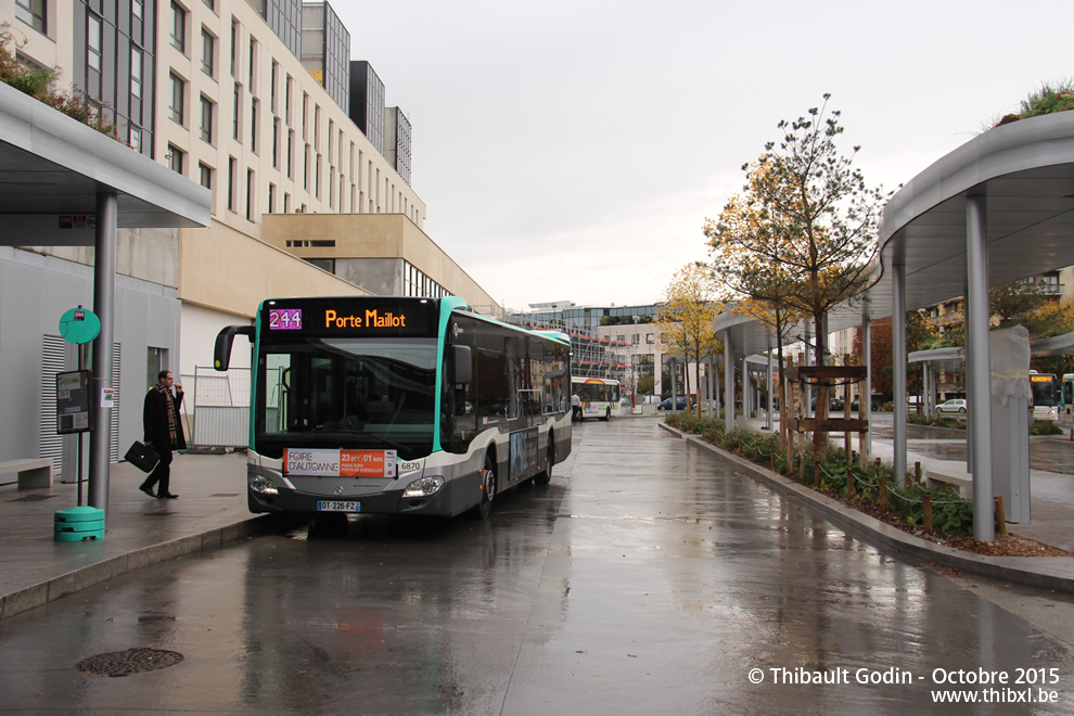 Bus 6870 (DT-226-FZ) sur la ligne 244 (RATP) à Rueil-Malmaison