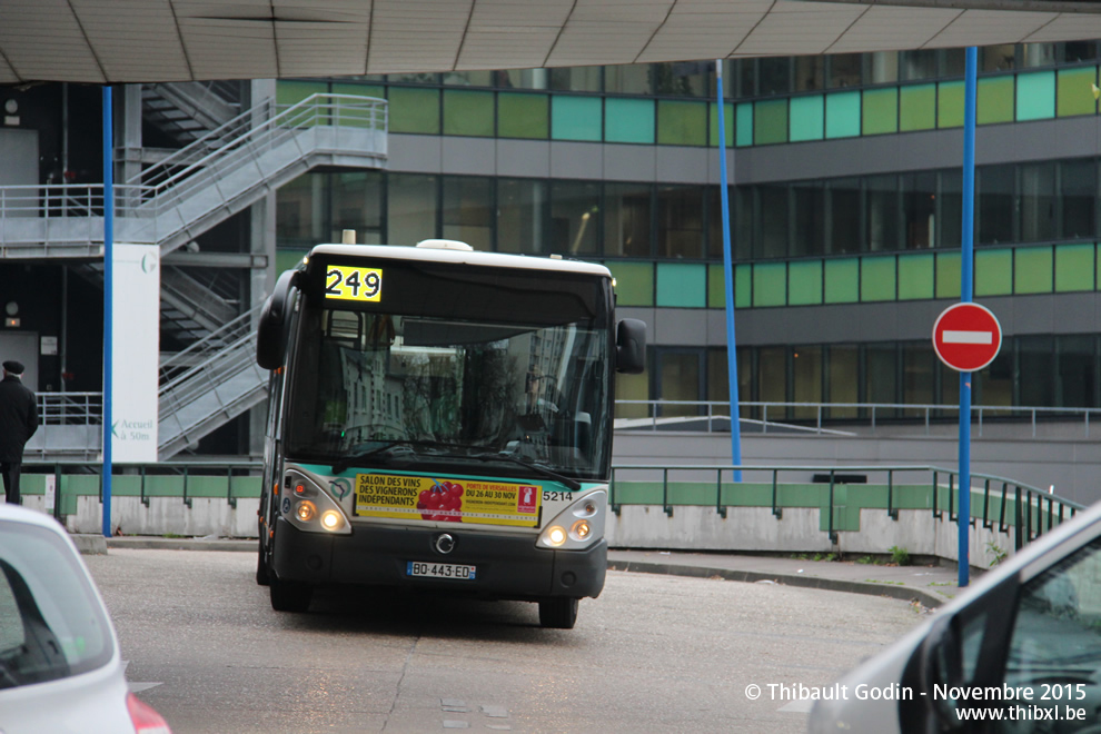 Bus 5214 (BQ-443-ED) sur la ligne 249 (RATP) à Pantin