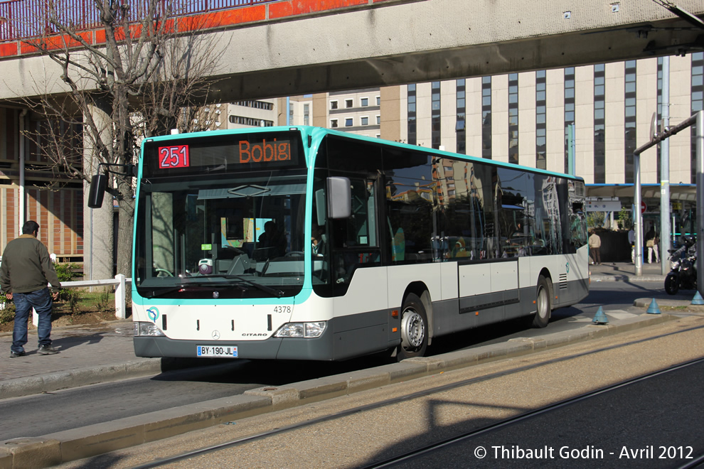 Bus 4378 (BY-190-JL) sur la ligne 251 (RATP) à Bobigny