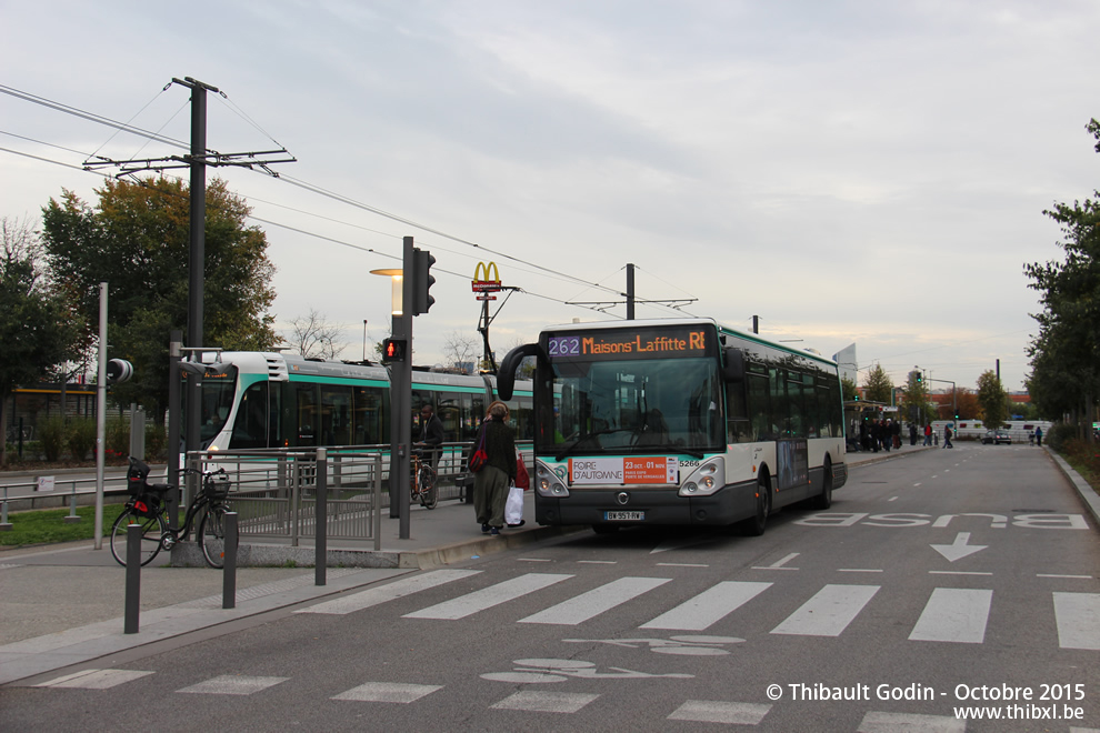 Bus 5266 (BW-957-RW) sur la ligne 262 (RATP) à Bezons
