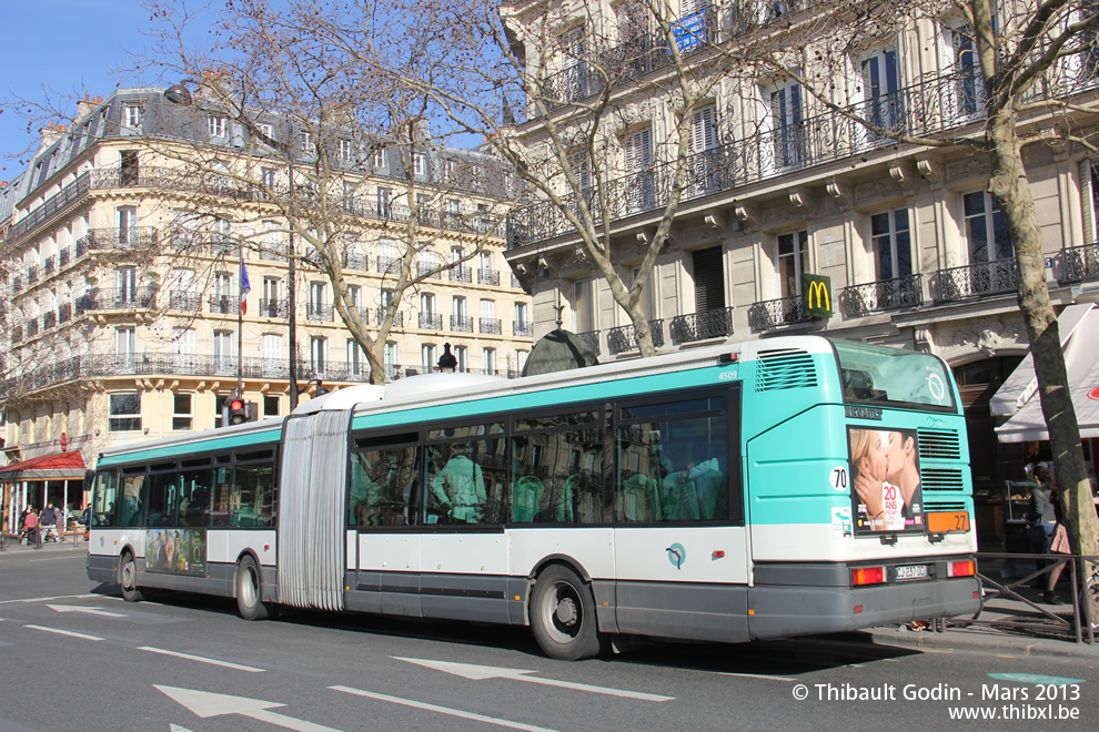 Bus 4509 (CJ-237-DC) sur la ligne 27 (RATP) à Luxembourg (Paris)