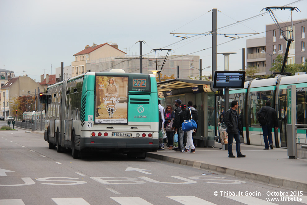 Bus 1930 (BE-342-XQ) sur la ligne 272 (RATP) à Bezons