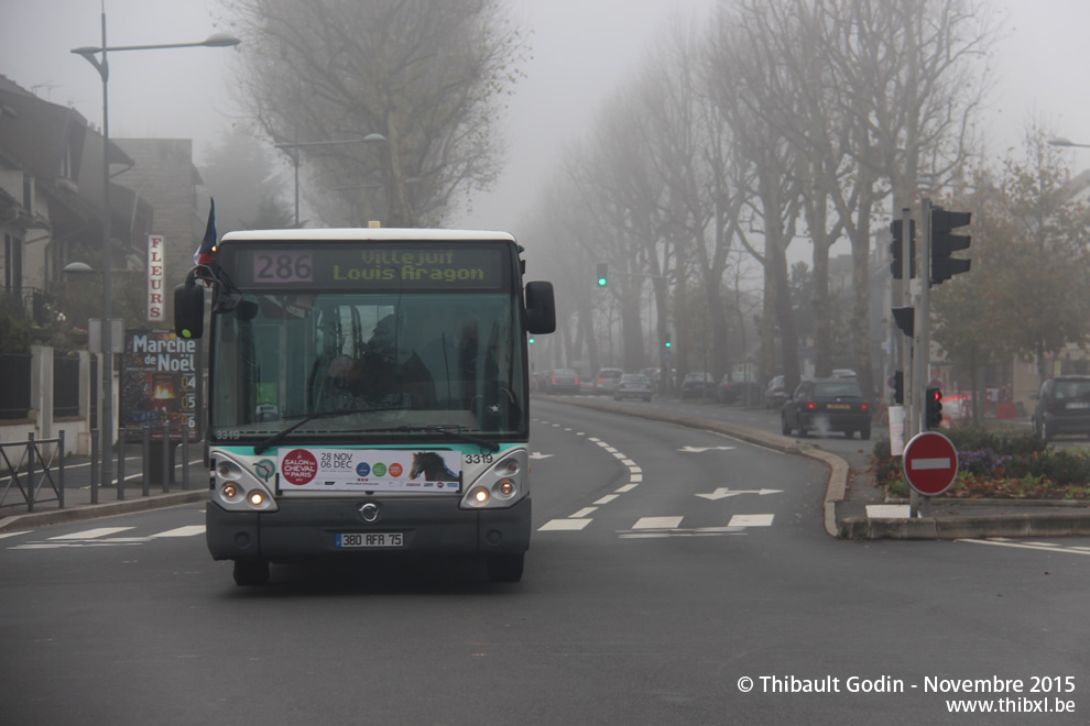 Bus 3319 (380 RFR 75) sur la ligne 286 (RATP) à Chevilly-Larue