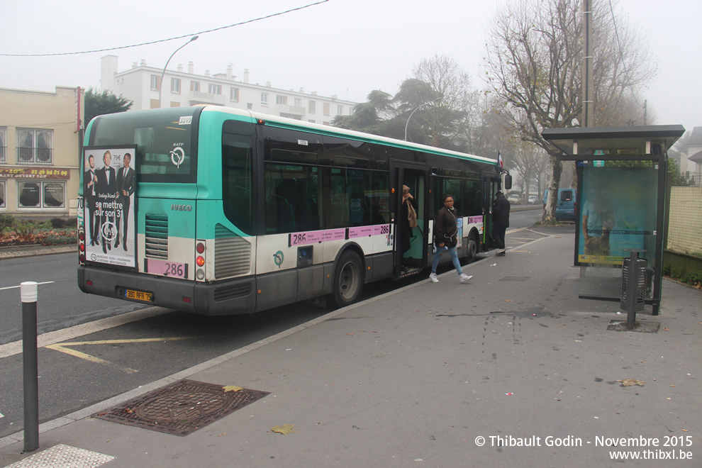 Bus 3319 (380 RFR 75) sur la ligne 286 (RATP) à Chevilly-Larue