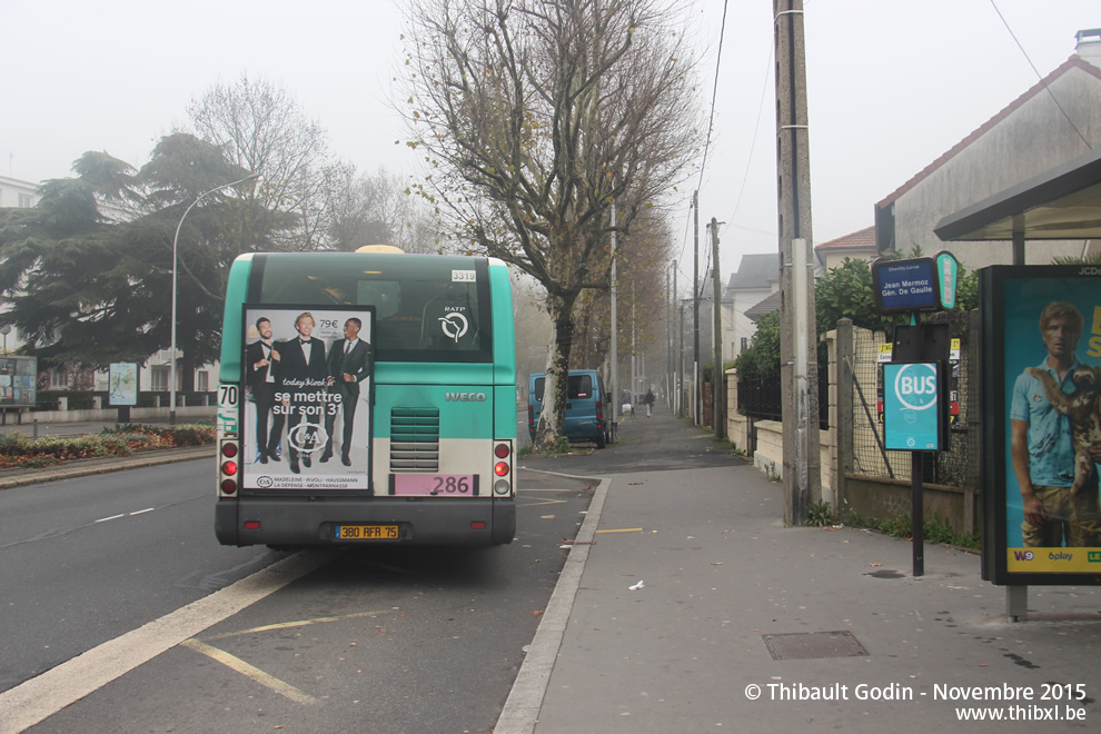 Bus 3319 (380 RFR 75) sur la ligne 286 (RATP) à Chevilly-Larue