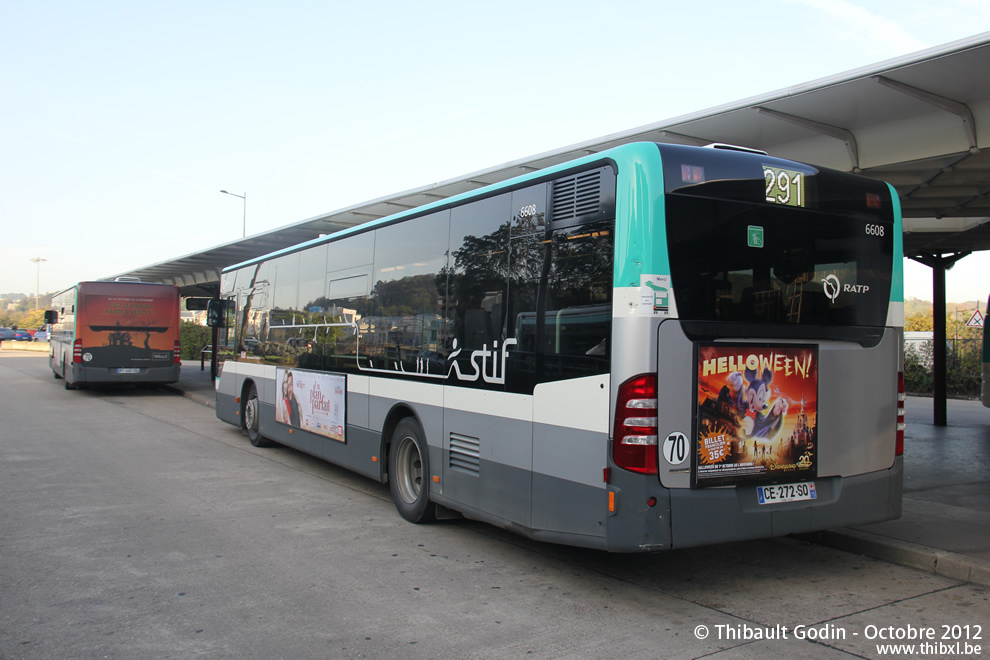 Bus 6608 (CE-272-SQ) sur la ligne 291 (RATP) à Boulogne-Billancourt