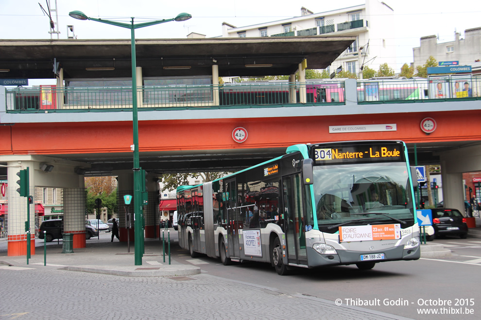 Bus 5403 (DM-188-JZ) sur la ligne 304 (RATP) à Colombes