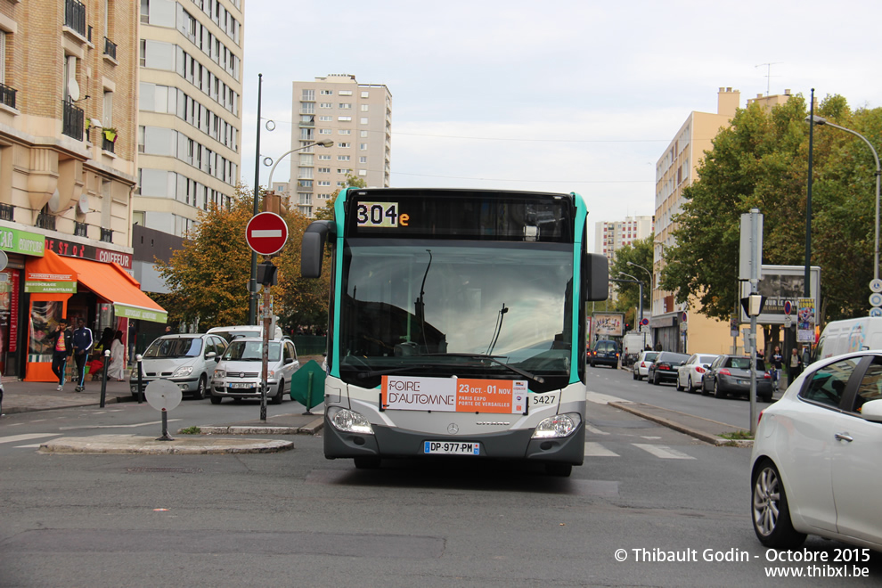 Bus 5427 (DP-977-PM) sur la ligne 304 (RATP) à Asnières-sur-Seine