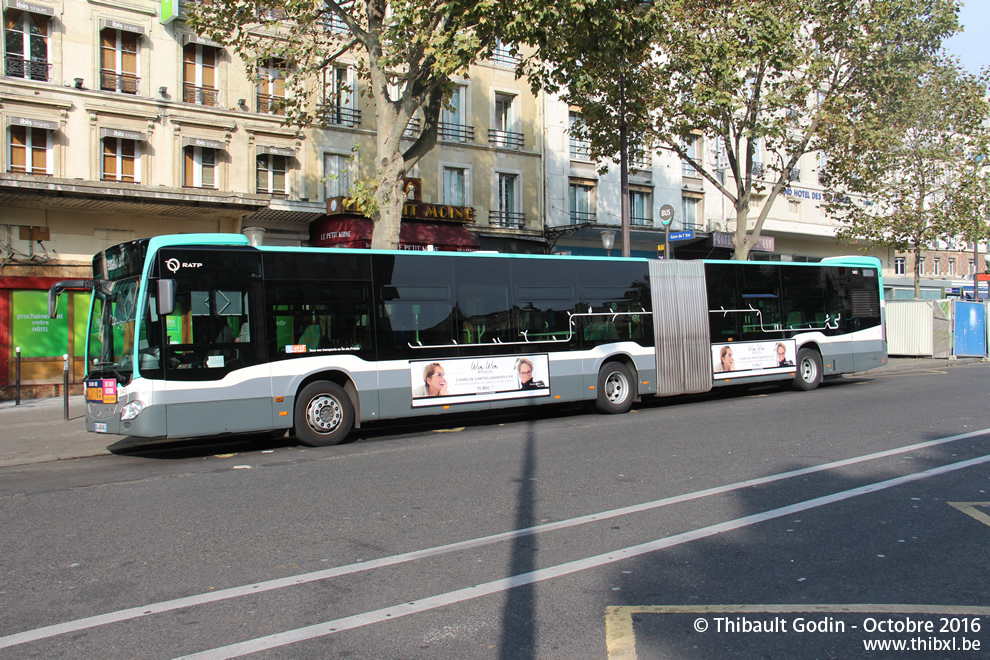 Bus 5402 (DL-406-WG) sur la ligne 31 (RATP) à Gare de l'Est (Paris)