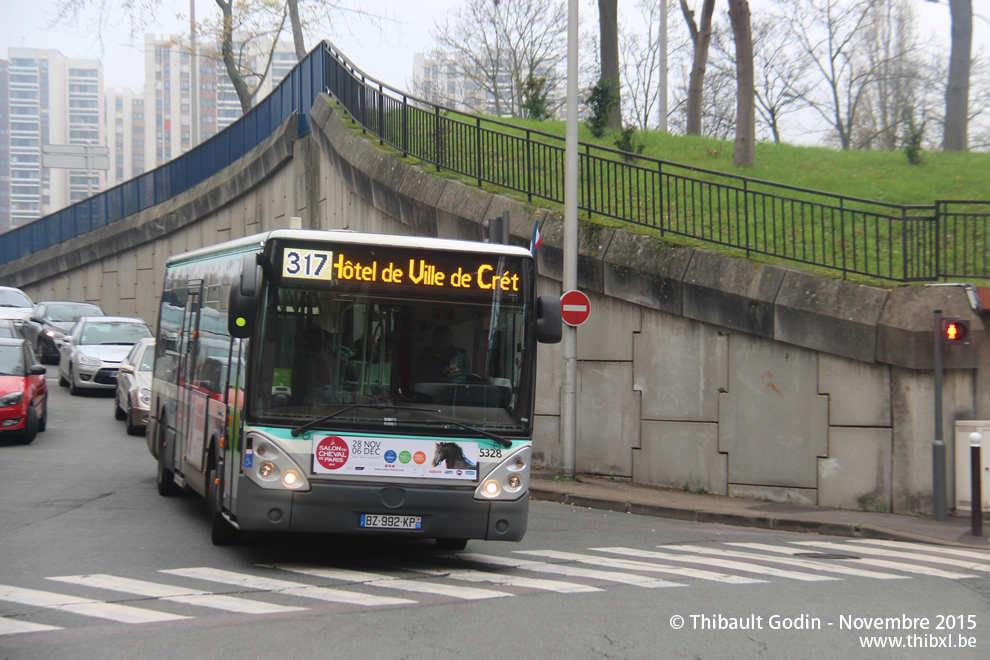 Bus 5328 (BZ-992-KP) sur la ligne 317 (RATP) à Créteil