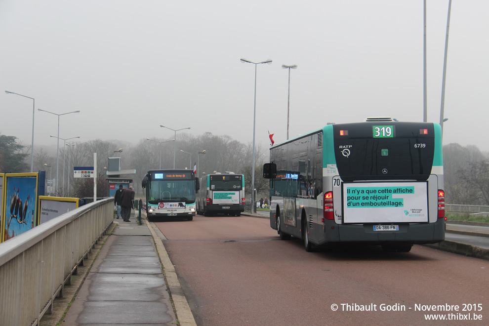 Bus 6739 (DA-386-FN) sur la ligne 319 (RATP) à Thiais