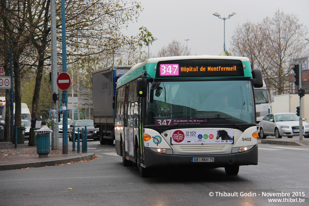 Bus 9402 (681 RKH 75) sur la ligne 347 (RATP) à Noisy-le-Sec