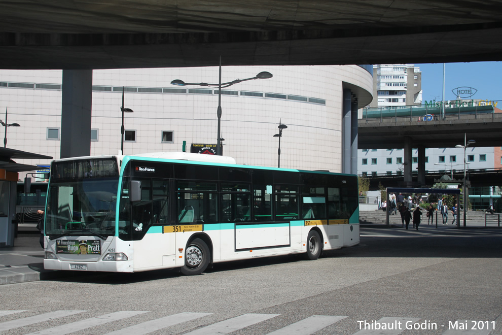Bus 4282 sur la ligne 351 (RATP) à Bagnolet