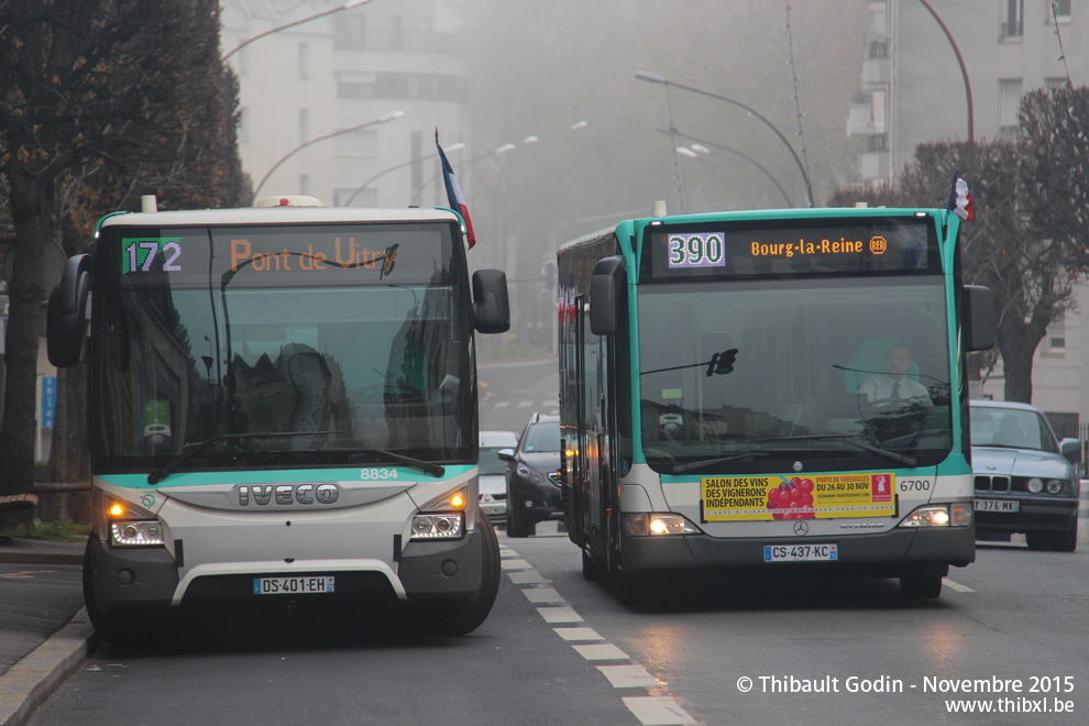 Bus 6700 (CS-437-KC) sur la ligne 390 (RATP) à Bourg-la-Reine