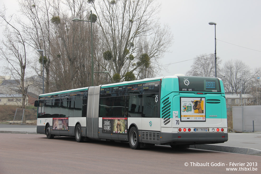 Bus 1935 (BN-178-EK) sur la ligne 393 (RATP) à Sucy-en-Brie