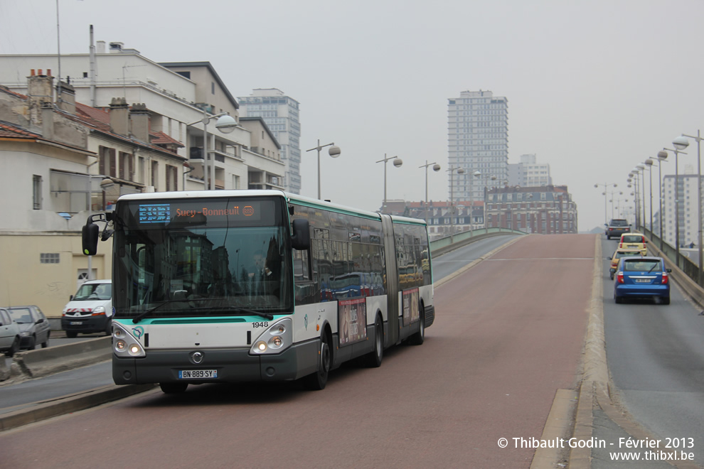 Bus 1948 (BN-889-SY) sur la ligne 393 (RATP) à Choisy-le-Roi