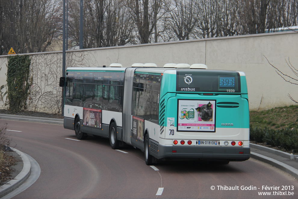 Bus 1939 (BN-018-EK) sur la ligne 393 (RATP) à Sucy-en-Brie