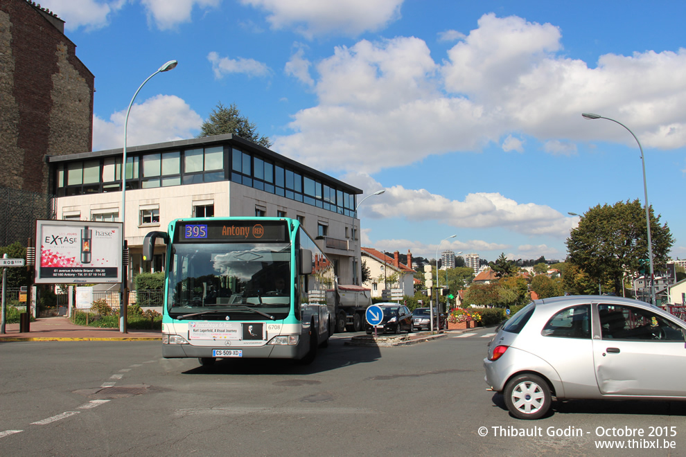 Bus 6708 (CS-509-XD) sur la ligne 395 (RATP) à Châtenay-Malabry