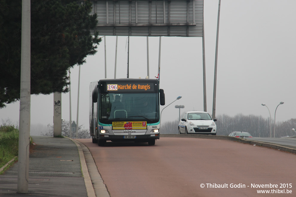 Bus 9689 (CB-468-BE) sur la ligne 396 (RATP) à Chevilly-Larue