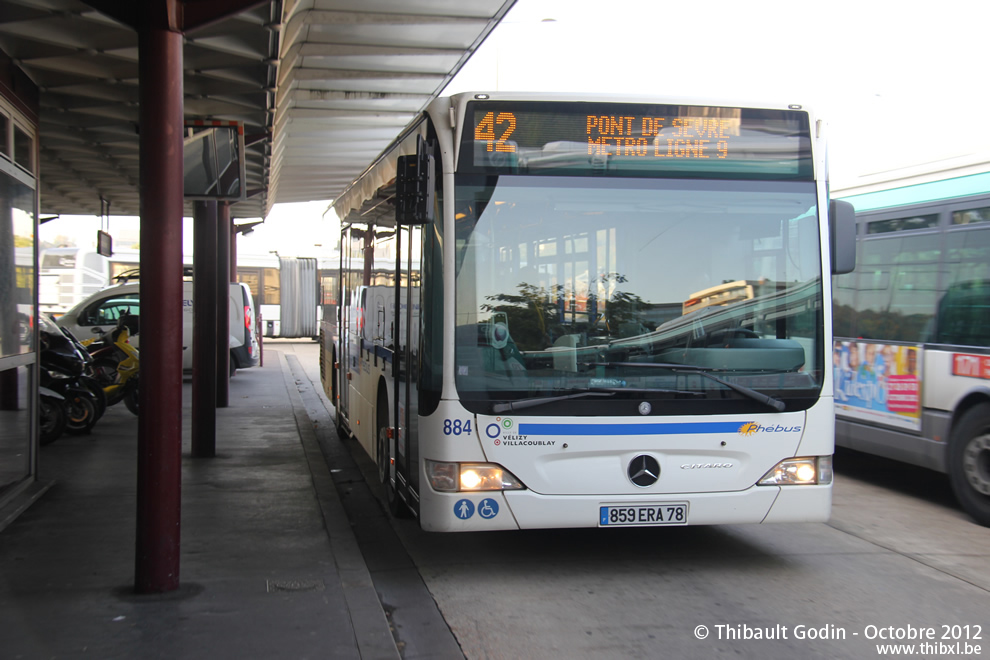 Bus 884 (859 ERA 78) sur la ligne 42 (Phébus) à Boulogne-Billancourt