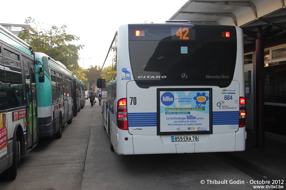 Bus 884 (859 ERA 78) sur la ligne 42 (Phébus) à Boulogne-Billancourt