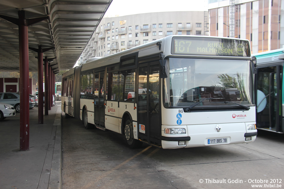 Bus 845 (117 BBS 78) sur la ligne 467 (RATP) à Boulogne-Billancourt