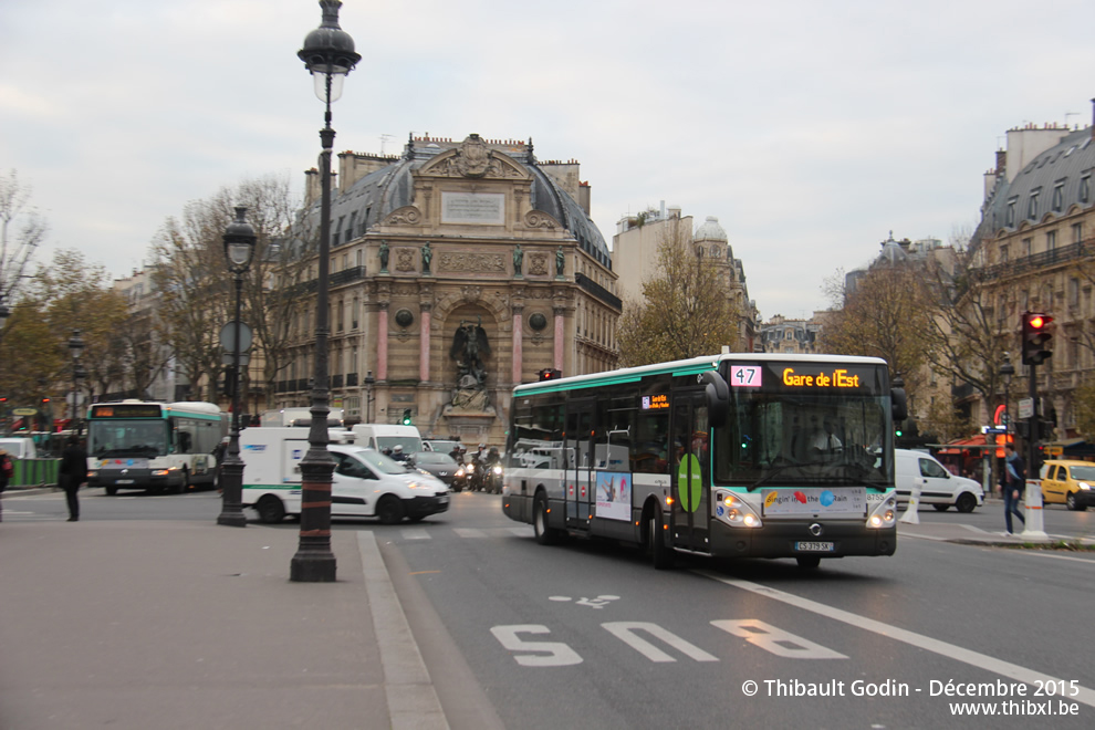 Bus 8755 (CS-379-SK) sur la ligne 47 (RATP) à Cité (Paris)