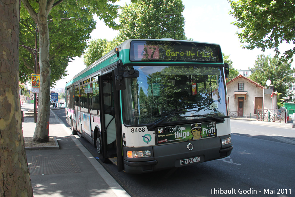 Bus 8468 (603 QGE 75) sur la ligne 47 (RATP) au Kremlin-Bicêtre