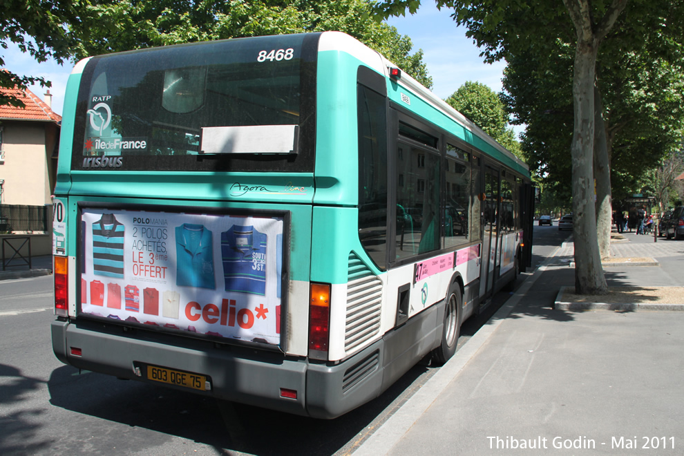 Bus 8468 (603 QGE 75) sur la ligne 47 (RATP) au Kremlin-Bicêtre