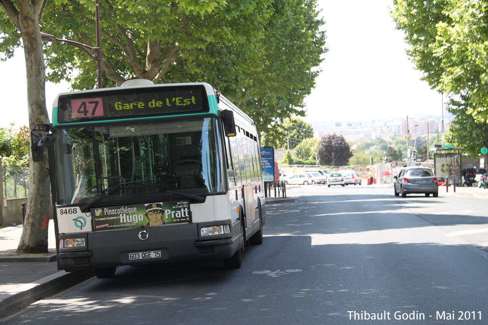 Bus 8468 (603 QGE 75) sur la ligne 47 (RATP) au Kremlin-Bicêtre