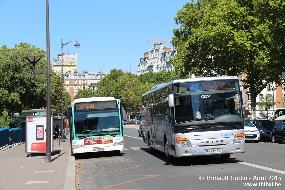 Bus H252 (AG-281-LG) sur la ligne 475 (Sqybus) à Porte d'Orléans (Paris)