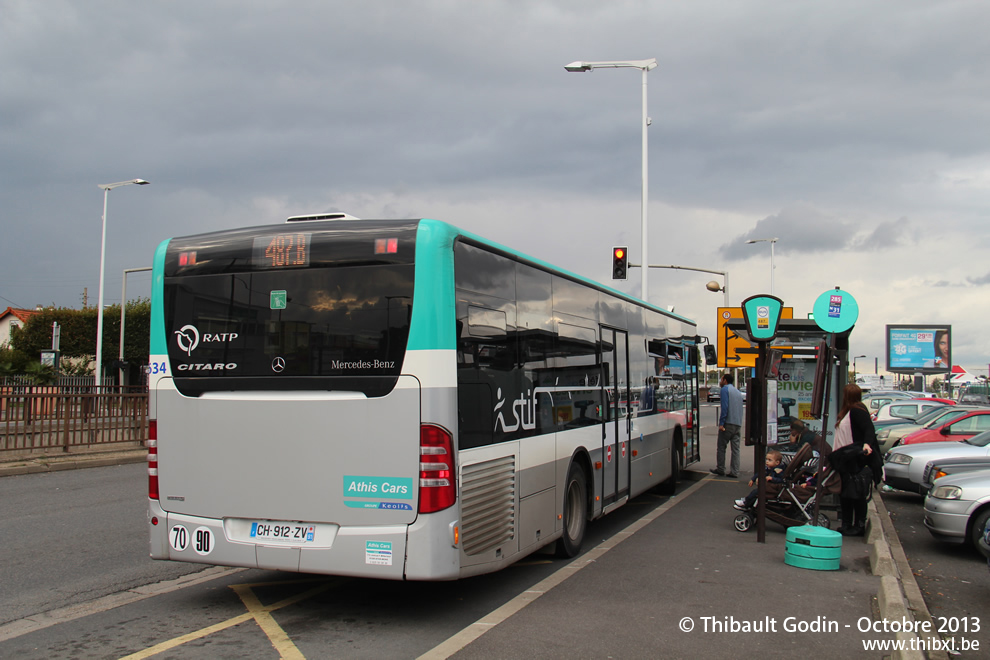 Bus 634 (CH-912-ZV) sur la ligne 487 (RATP) à Athis-Mons